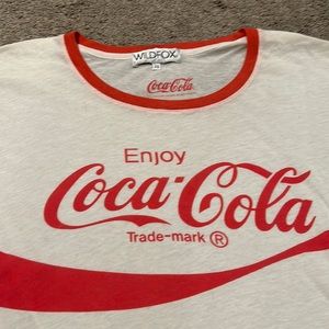 WILDFOX COCA COLA XS POLY BLEND SHIRT